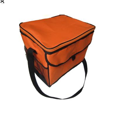 China Outdoor Hygenic Lunch Bag Custom Beverage Black Thermal Bicycle For Parcels Bag Meal Insulator Hot Cold Beverage Insulated Food Pizza Delivery Bag for sale