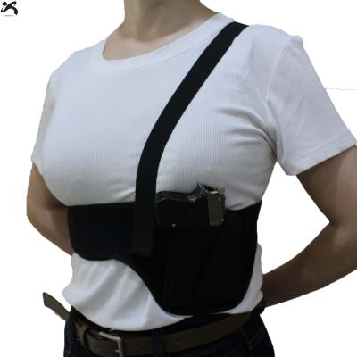 China Neoprene Universal OEM Multifunctional Tactical Pistol Concealed Gun Holster Adjustable Rise Under Single Shoulder Shoulder Vest Bag for sale