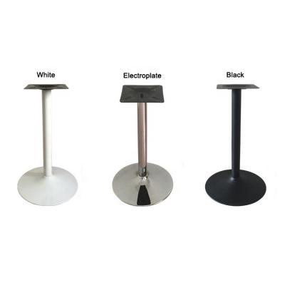 China Easy Installation High Shed Round Tube With Screws Metal Feet Straight Table Chair Round Support Bases for sale