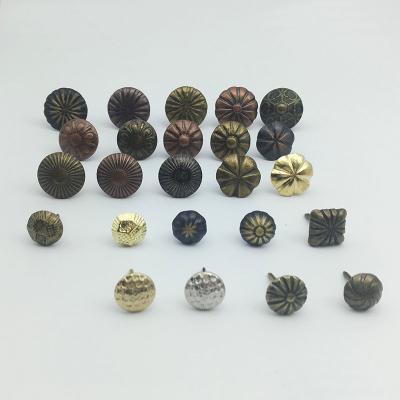 China Iron Guangdong Furniture Hardware Iron Sofa Nailed Upholstery Sofa Button Nails for sale