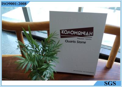 China Customized Logo Marble Stone Sample Book White Cardboard 157g Net Weight for sale