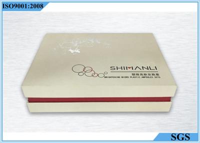 China Flat Specialty Paper Cosmetic Gift Boxes Square Packaging 235g Single Weight for sale