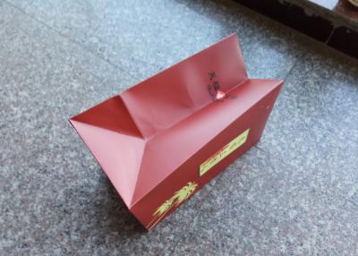 China Fashional Red Paper Gift Bags With Handles Product Packaging 14g Net Weight for sale