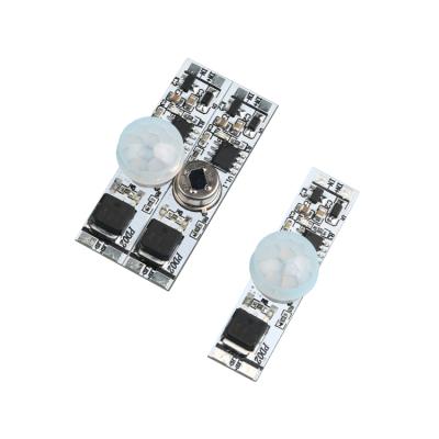 China FICLUX Automatically ON/OFF Assembled 10A DC12V 24V PIR Sensor PCB Module for sale