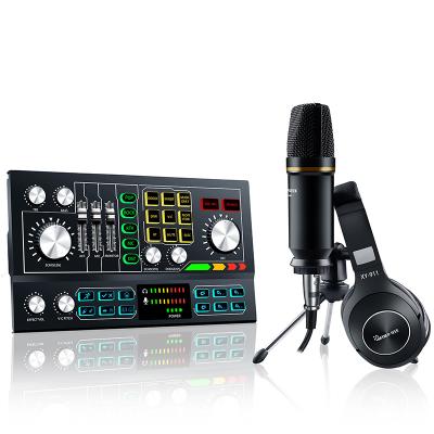 China Professional sound card equipment, exhibition performance recording studio microphone mixing production equipment HS-AP901 for sale