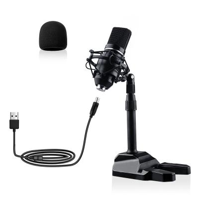 China Play Podcast By Live Broadcast Equipment For Computer Dynamic Studio USB Condenser Microphone U02-60A for sale