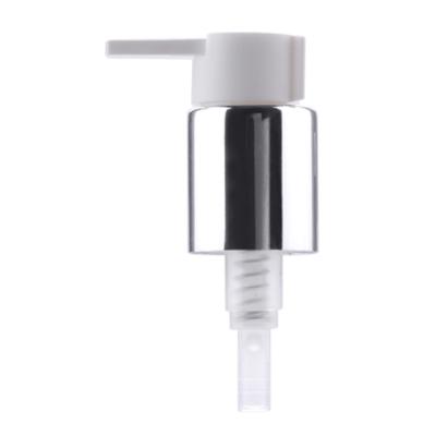 China 18 / 415 Aluminum Cosmetic Cream Pump Treatment  Cream Pump Metal Gold Lotion Pump for sale