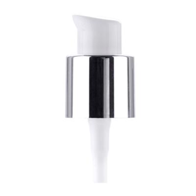 China 20/410 Plastic Aluminum Cosmetic Cream Pump Gold Cream Pump Non-Refillable for sale