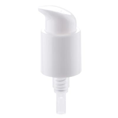 China 18/410 Clear Treatment Cream Pump Plastic Lotion Pump white with a cap for sale