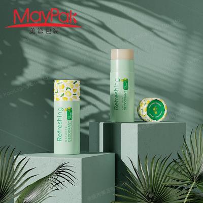 China Eco Friendly Biodegradable Paper Deodorant Lip Balm Containers Packaging Push Up Craftpaper Tubes Twist Lipstick Tube for sale