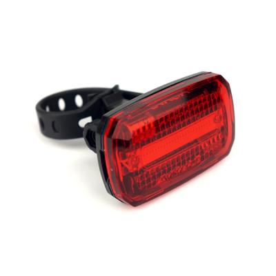 China Sport MK-8065 Bicycle USB Waterproof Tail Light Mini Waterproof Battery Bike Tail LED Rear Light for sale