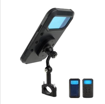 China Universal Bicycle Adjustable Mount Mountain Anti-shake Bracket ABS Mobile Phone Holder Bracket Waterproof Bike Scooter Accessories for sale