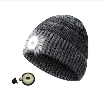 China Camping / Emergency 300mAh Beanie Hat Led 100lm USB Rechargeable Headlight Head Light for sale