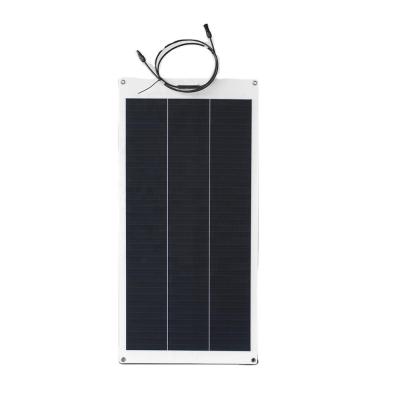 China New Technology Semi Flexible Marine Solar Panels 100W 12V 24V Etfe Flexible Solar Panel 1120*530*4mm for sale