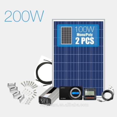 China 2020 New Design Product Idea 200W Solar Lighting System Outdoor Home Camping Solar Powered System for sale