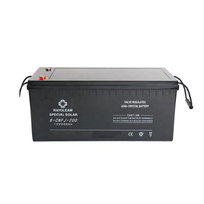 China Power tools manufacture 12v solar battery 200ah lead crystal solar battery bank for solar battery storage for sale