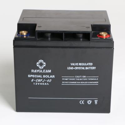 China Power Tools 12V 40Ah Lead Crystal Battery For Solar Street Light Battery for sale