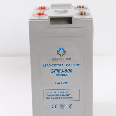 China Home appliances lithium ion battery for solar system lead crystal solar battery 2v 6v 500ah for sale