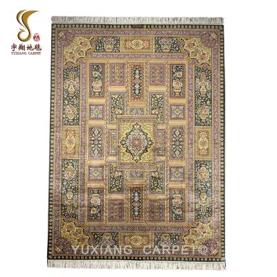 China Handmade Jacquard Yuxiang 5x7ft Dining Room Blanket Silk Persian Rug for sale