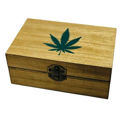 China Handmade Weed Stash Box Crate Wooden Stash Box Stash Box Smell Proof for sale