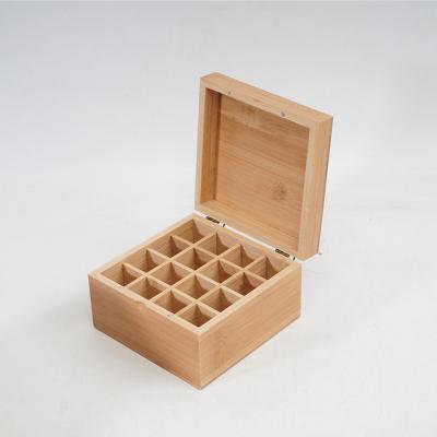 China Custom Made Europe Handmade Products Lattice Wooden Essential Oil Box 24+1 Lattice Wooden Box for sale