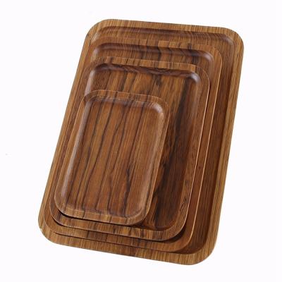 China North American Black Walnut Wooden Rectangular Tea Tray Whole Wooden Coffee Tray Dish Hotel Household Household for sale