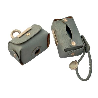 China Viable Wholesale Dog Poop Bag Box, Waterproof Leather Dog Poop Bag Holder With Private Label Dog Poop Bags Metal Buckle for sale