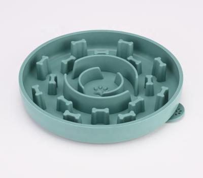 China Sustainable Custom Dog Food Bowl Slow Feeder Skid Non Slow Feeder Dog Bowls With Suction Cups for sale