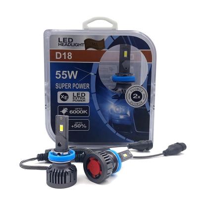 China Aluminum H11 110W High Power Led Headlight For 8000Lumen With IP 67 for sale