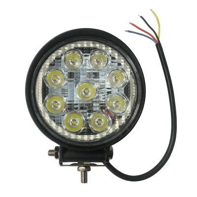 China 27W DC 9-48V Aluminum Beam Aluminum Beam Flood/Spot White And Yellow Truck Vehicle Temp Working Lamp With Turn Signal for sale