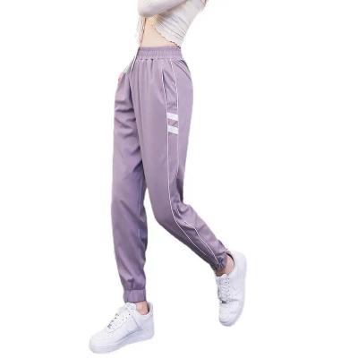 China French Hot Selling Anti-Wrinkle Streetwear Terry Cotton Gym Sports Loose Sportswear Suiting Wide Leg Women Sweatpants for sale