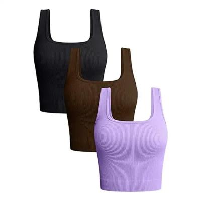 China Wholesale Custom Anti-pilling Summer Ribbed Tank Top Jumpsuit Sleeveless Women for sale