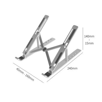 China (Size)Adjustable Adjustable Aluminum Laptop Stand,Tablet Stand,Ergonomic Foldable Portable Desk Stand for sale