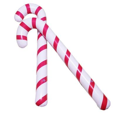 China PVC Inflatable Candy Canes Lollipop Balloon Merry Christmas Decoration For Home Xmas Ornaments Outdoor Decors Noel de Navidad Gifts for sale