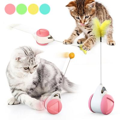 China Funny Irregular Rotating Catnip Pet Kitten Interactive Self-Balance Cat Chasing Cats Rocker Swing Toys For Cats Products Kitty Toys PP24 for sale