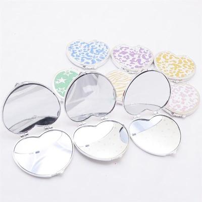 China Mini Hand Cosmetic Makeup Mirror Portable Small Pocket Folding Mirrors For Female Women Makeup Accessories Tools Tools MU002 for sale