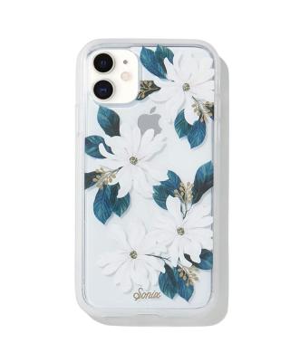 China Women's Protective White Floral Snare Case For Apple iPhone XR iPhone 11 PC05 for sale