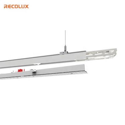 China Warehouse Emergecny function Dali IP54 dimmable IK10 led linear trunking system for sale