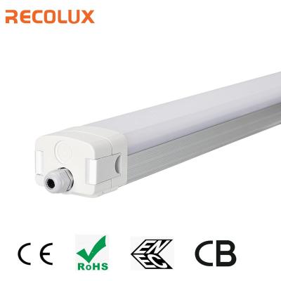 China Warehouse RECOLUX DALI DImmable Linear Light Ip67 Waterproof Led Industrial Commercial Triproof Light for sale