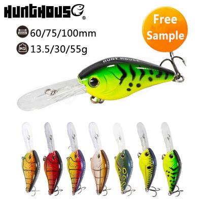 China ABS Plastic Hard Fishing Lure 75mm/30g Floating For Luring Crank Baits for sale