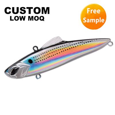 China Custom High Quality ABS Plastic Hunthouse Hot Stamping Top Water Floating VIB Lure for sale