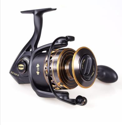 China PENN Battle II Aluminum Fishing Reel 2500-8000 Large Saltwater Boat Spinning Fishing Reel for sale