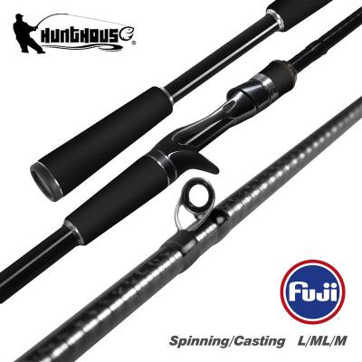 China Custom carbon hunthouse fishing rods carbon spinning casting fishing rod for sale