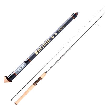 China Carbon Hunthouse 1 Section Carbon Fiber Fuji Guides Spinning Trout Fishing Rod for sale