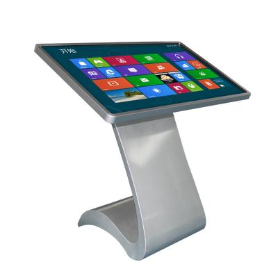 China 55 Inch LCD Display Kiosk Touch Screen S Stand Advertising Player For Gallery 55