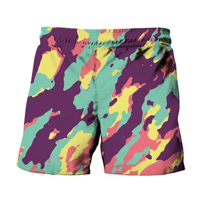 China Custom Colored Shorts Dry Tech Men Antibacterial Beach Tights Summer Shorts Breath Polyester Como Graphic Shorts for sale