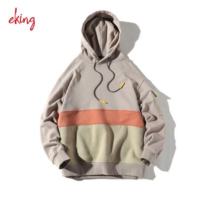 China Wholesale Newest OEM Anti-shrink Hoodie Style 100% Cotton Cut and Sew Color Block Hoodie for sale