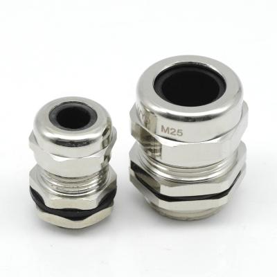 China Brass Nickel Plated M32 Cable Gland Smooth Surface Waterproof And Ce Ip68 Dustproof Brass Made In China for sale