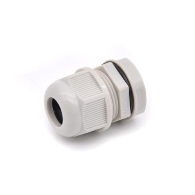 China M12 Three Hole Cable Gland Cable Connector Nylon Plastic Waterproof Use Ultra-thin Soft Outdoor for sale