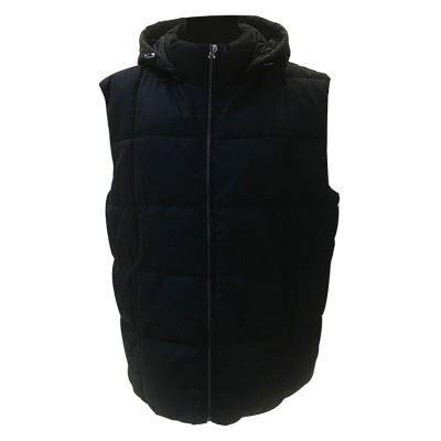 China Fashion Men's Plus Size Polyester Cotton Padded Backing Plus Size Winter Bubble Collar Thick Vest Coat Sleeveless Vest Light Weight for sale